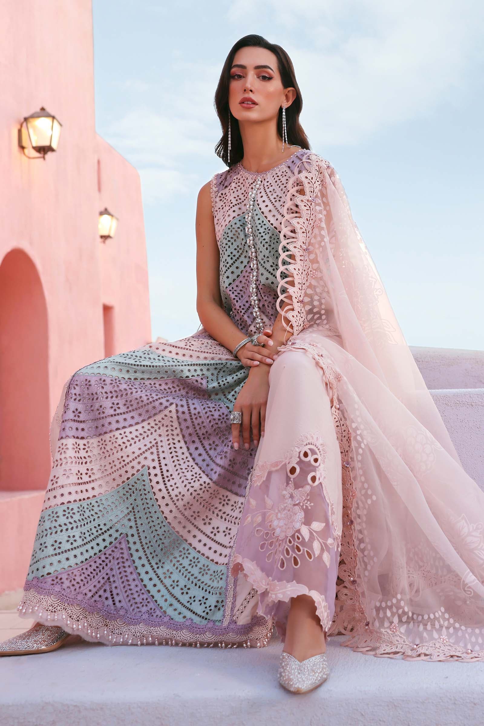 3 Piece Unstitched Embroidered Lawn Suit 12B