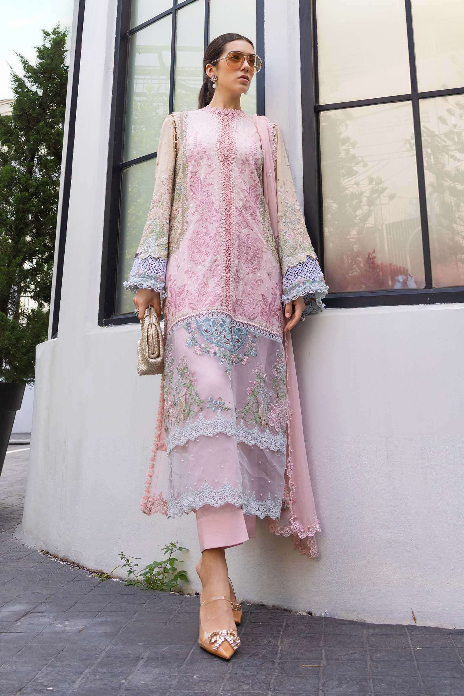 3 Piece Unstitched Embroidered Lawn Suit