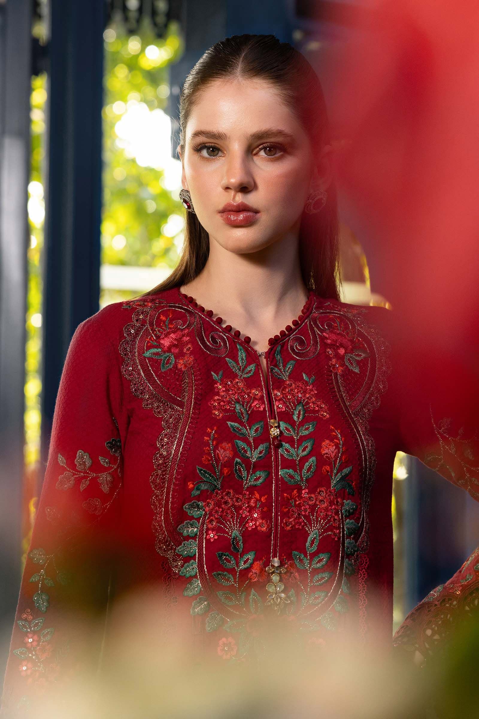 3 Piece Unstitched Embroidered Jacquard Lawn Suit