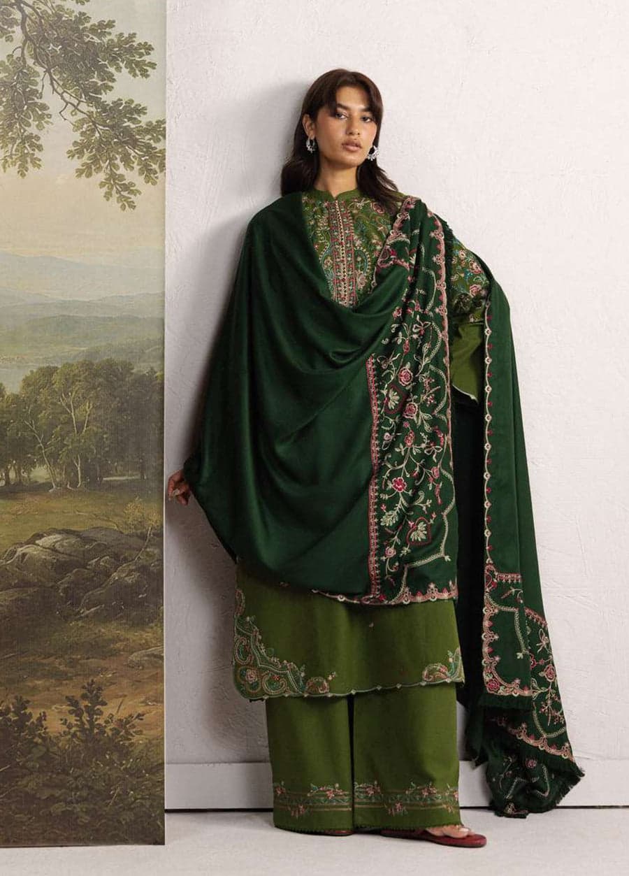 Coco by Zara Shahjahan Unstitched Khaddar 3 Piece Suit SHAB 5B