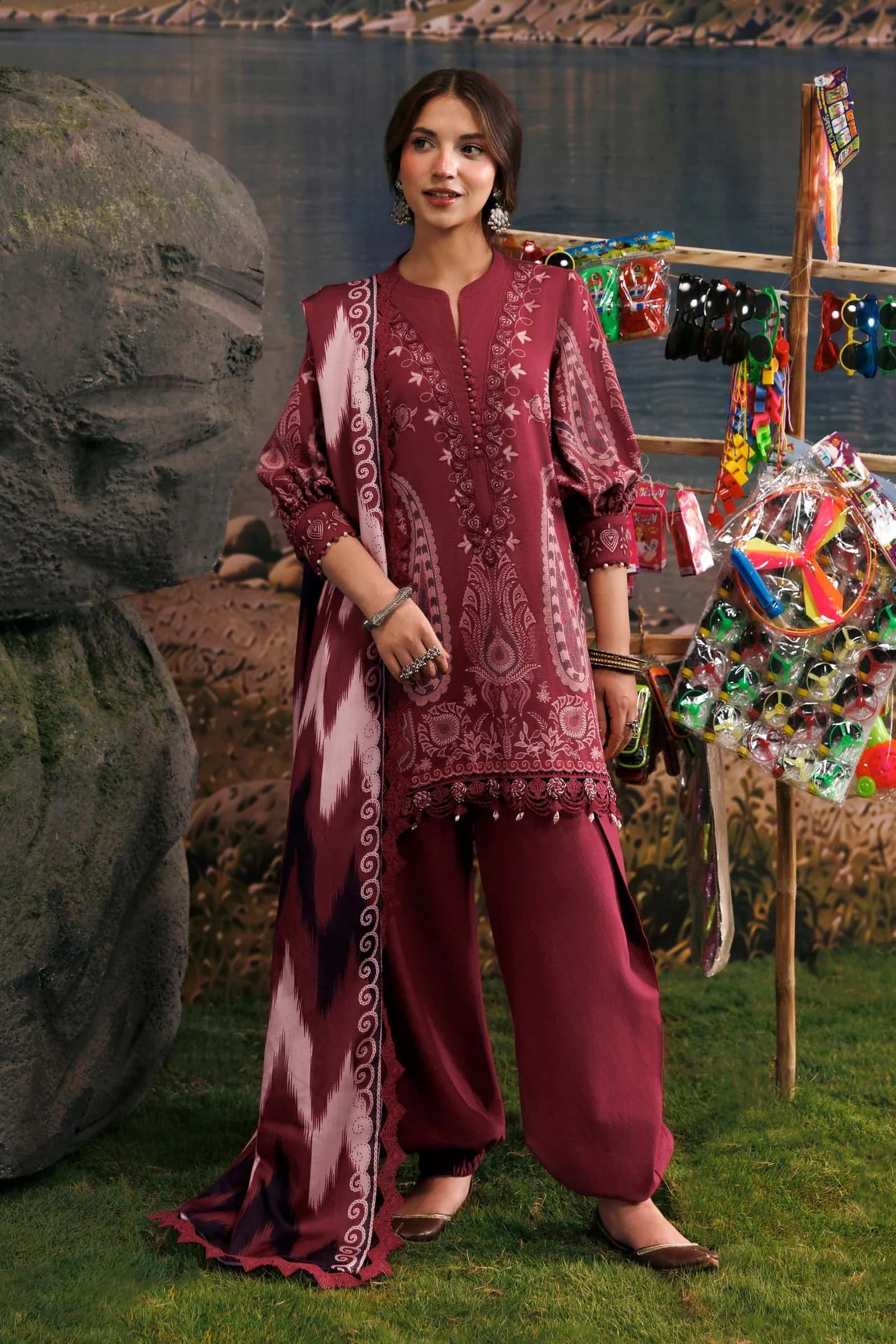 mbasics Slub Khaddar Suit #MB-CUSV15-02A