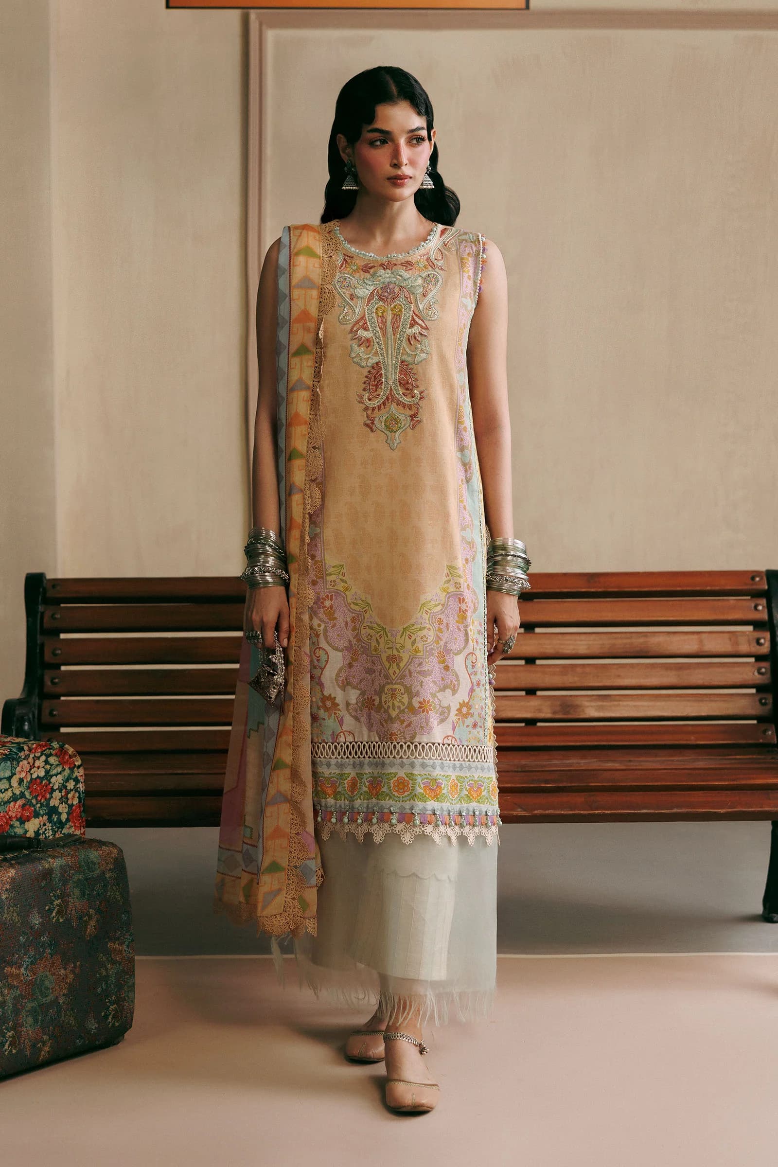 mbasics Slub Khaddar Suit #MB-CUSV15-01B