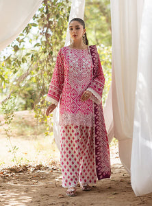 Zainab Chottani  by Tahra Embroidered Lawn Suit Unstitched 3 Piece ZCT24 LEENA - D 4B - Summer Collection