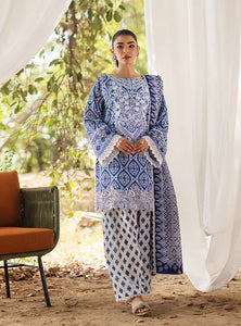 Zainab Chottani  by Tahra Embroidered Lawn Suit Unstitched 3 Piece ZCT24 LEENA - D 4A - Summer Collection