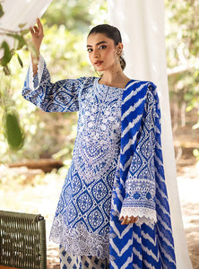 Zainab Chottani  by Tahra Embroidered Lawn Suit Unstitched 3 Piece ZCT24 LEENA - D 4A - Summer Collection