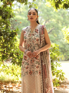 Zainab Chottani  by Tahra Embroidered Lawn Suit Unstitched 3 Piece ZCT24 SAMAHA - D 5B - Summer Collection