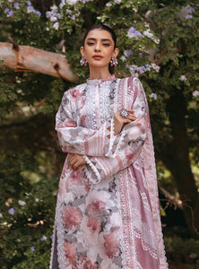 Zainab Chottani  by Tahra Embroidered Lawn Suit Unstitched 3 Piece ZCT24 ZINNIA - D 3A - Summer Collection