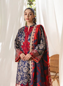 Zainab Chottani  by Tahra Embroidered Lawn Suit Unstitched 3 Piece ZCT24 TAMARA - D 7A - Summer Collection