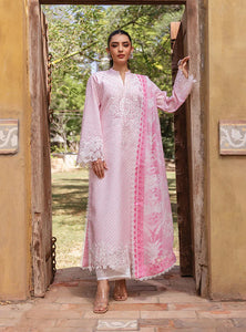 Zainab Chottani  by Tahra Embroidered Lawn Suit Unstitched 3 Piece ZCT24 RUHAE - D 9A - Summer Collection