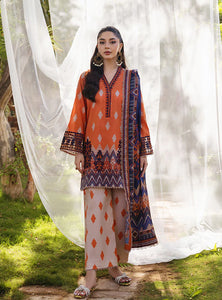 Zainab Chottani  by Tahra Embroidered Lawn Suit Unstitched 3 Piece ZCT24 LIZA - D 8A - Summer Collection