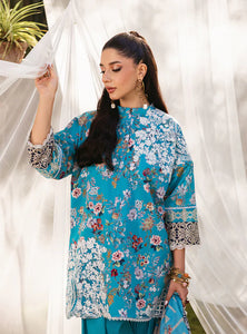 Zainab Chottani  by Tahra Embroidered Lawn Suit Unstitched 3 Piece ZCT24 BEEHA - D 2B - Summer Collection