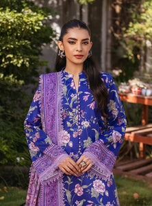 Zainab Chottani  by Tahra Embroidered Lawn Suit Unstitched 3 Piece ZCT24 RYMA - D 1B - Summer Collection