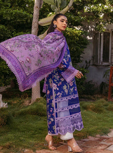 Zainab Chottani  by Tahra Embroidered Lawn Suit Unstitched 3 Piece ZCT24 RYMA - D 1B - Summer Collection