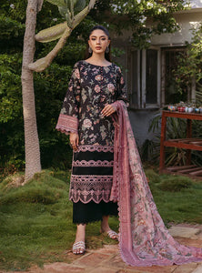 Zainab Chottani  by Tahra Embroidered Lawn Suit Unstitched 3 Piece ZCT24 RYMA - D 1A - Summer Collection