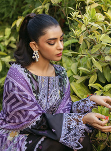 Zainab Chottani  by Tahra Embroidered Lawn Suit Unstitched 3 Piece ZCT24 RAHA - D 6B - Summer Collection