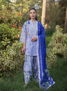 Zainab Chottani  by Tahra Embroidered Lawn Suit Unstitched 3 Piece ZCT24 RAHA - D 6A - Summer Collection