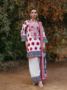 Zainab Chottani  by Tahra Embroidered Lawn Suit Unstitched 3 Piece ZCT24 FREYA - D 10A - Summer Collection