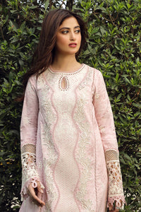 Qalamkar Chikankari Lawn Suit Unstitched 3 Piece PS-09 FARVA- Festive Collection