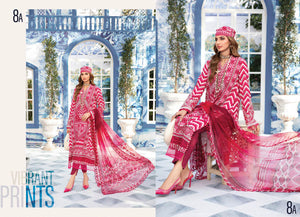 Maria B by M.Prints Embroidered Lawn Suit Unstitched 3 Piece MPT-2208-A- Summer Collection