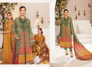 Maria B by M.Prints Embroidered Lawn Suit Unstitched 3 Piece MPT-2206-A - Summer Collection