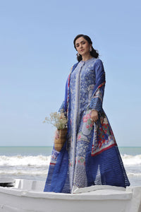 Maryam Hussain Embroidered Lawn Suit Unstitched 3 Piece MHL24 D-02- Luxury Collection