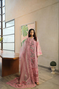 Maryam Hussain Embroidered Lawn Suit Unstitched 3 Piece MHL24 D-10- Luxury Collection