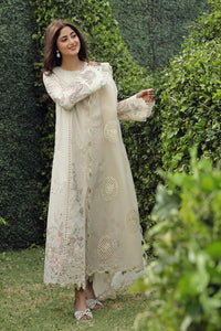 Qalamkar Chikankari Lawn Suit Unstitched 3 Piece PS-04 ZUHA- Festive Collection