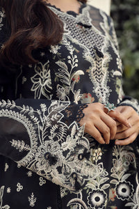 Qalamkar Chikankari Lawn Suit Unstitched 3 Piece PS-07 HAMNA- Festive Collection