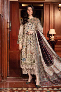 Maria.B 3 Piece Unstitched Embroidered Linen Suit | DL-1211