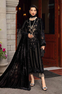 Maria.B 3 Piece Unstitched Embroidered Velvet Suit | DL-1205