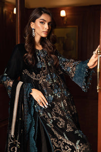 Maria.B 3 Piece Unstitched Embroidered Velvet Suit | DL-1208