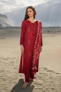 Mbasics 3 Pc Unstitched Printed Khaddar Suit | 508-B