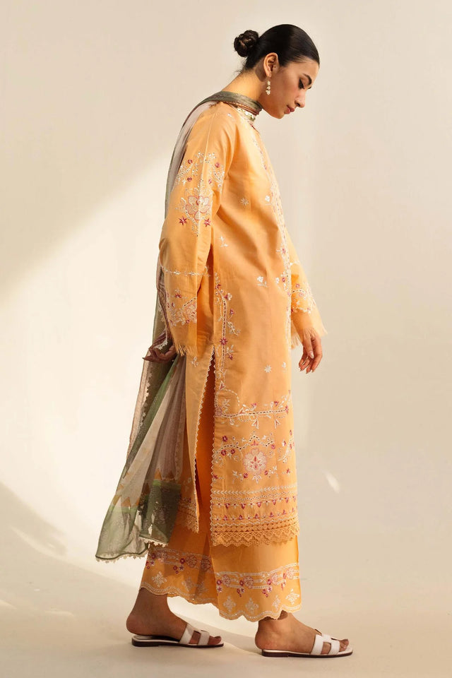 Coco by Zara Shahjahan VOLUME II 2024 Embroidered Lawn Suit Unstitched 3 Piece CZS24EE MIRA-8B  - Summer Collection