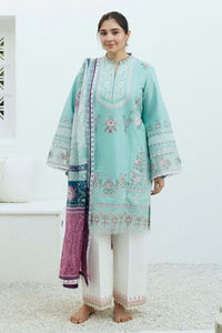 Coco By Zara Shahjahan Embroidered Lawn Suit Unstitched 3 Piece CZS24 SHAAM-D5 - Festive Collection