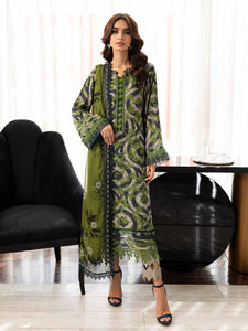 NUREH Signature Printed Viscose Unstitched 24 3Pc Suit SP-124