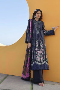 Maryam Hussain Embroidered Lawn Suit Unstitched 3 Piece MHL24 D-08- Luxury Collection