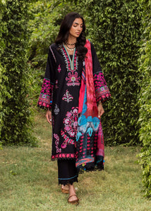 Siraa By Sadaf Fawad Khan Embroidered Lawn Suits Unstitched 3 Piece SDF24 Ada (B) - Luxury Collection