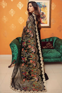 Gisele Sajni Wedding Collection Unstitched 3pc Suit D-07 BANO - Mishi'sCollection